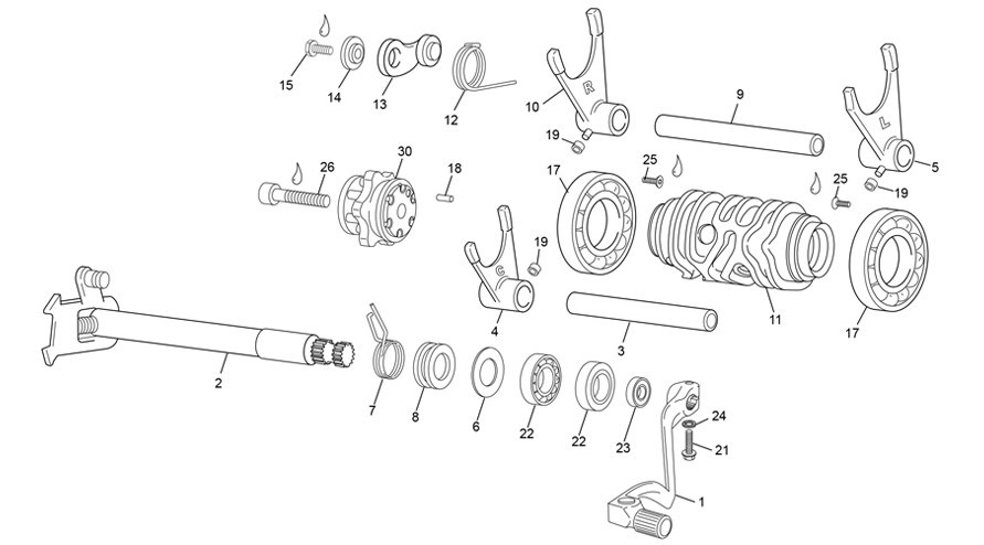 sélecteur [300 SEF-R RACING [2020 [Enduro]]]