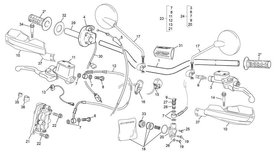 guidon [500 SEF FACTORY [2019 [Enduro]]]